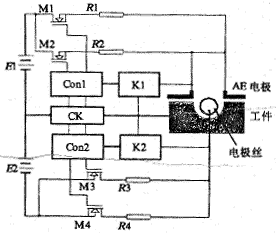 控制电解锈蚀放电状态控制电源示意图